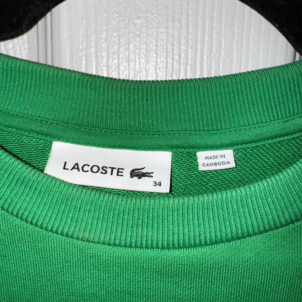 Mens lacoste sweatshirt size 34 - Picture 5 of 5